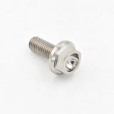 Titanium Flanged Hex Head M6x1.00x16mm