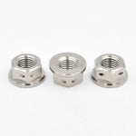 Drilled Flange Titanium Nut M10X1.25mm