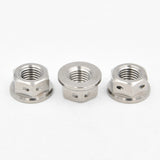 Drilled Flange Titanium Nut M10X1.25mm